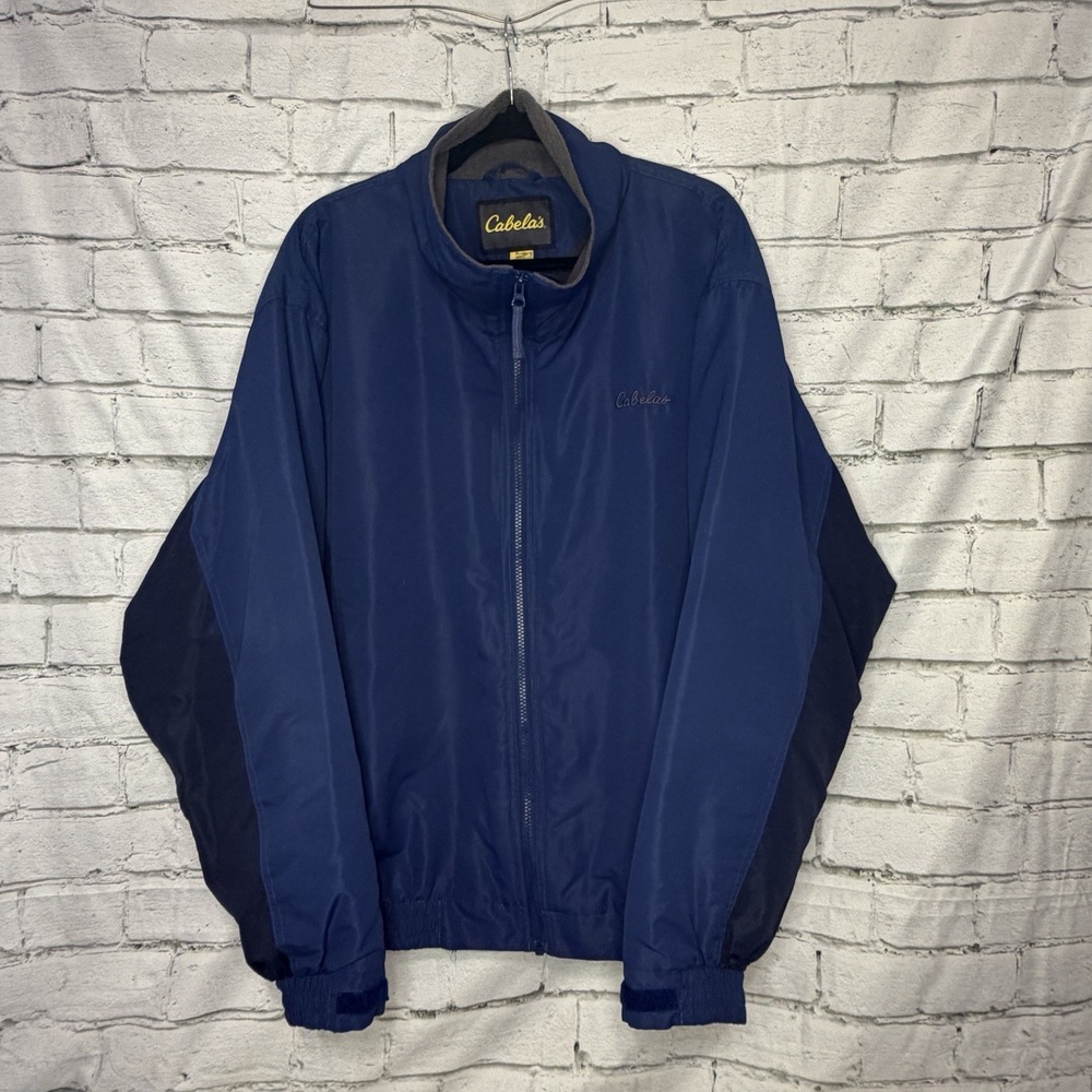 Cabela's Insulated Lined Men's Blue Windbreaker Jacket XL outdoor
